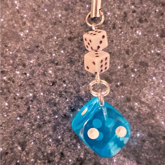 Unique Phone Charm,/ Dice Charm backpack / Dice Gift / Phone Charm Artisan - Picture 11 of 14